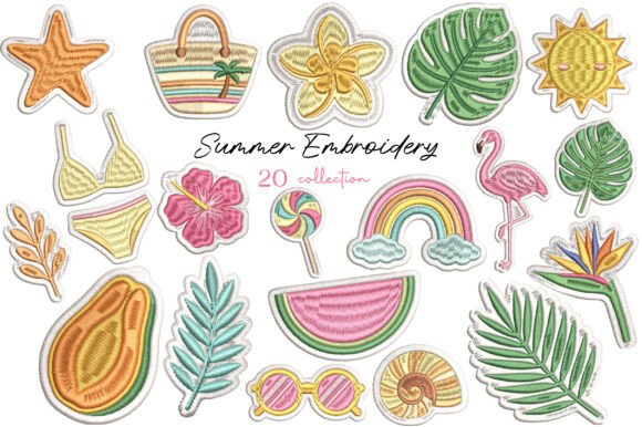 Beach Vacation Patch Embroidery Review