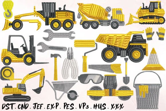 Construction Machinery Embroidery Design Review