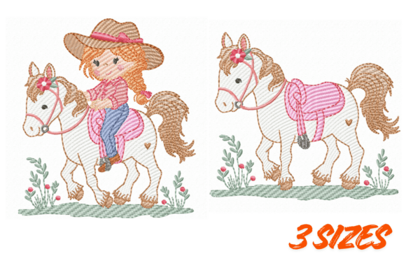 Cowgirl Horse Embroidery Bundle Set Review