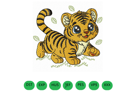 Cute Baby Tiger Embroidery Design File Review