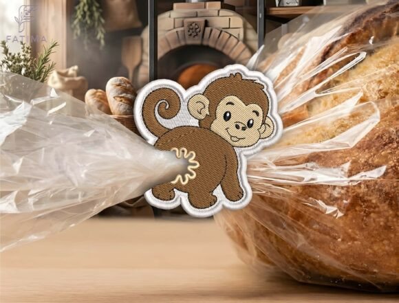 Cute Monkey Bag Tie Embroidery Design Review