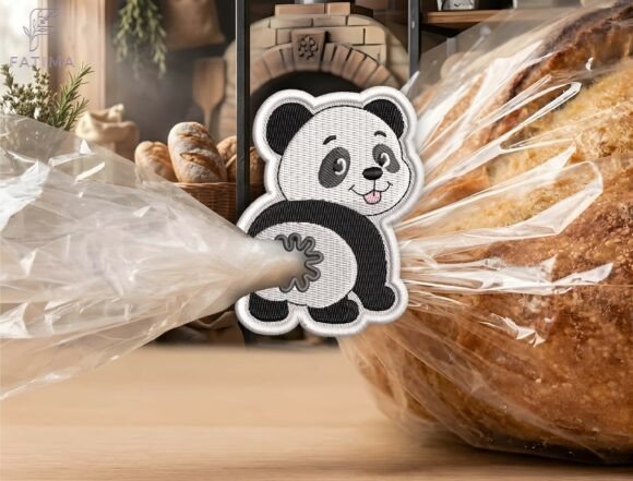 Cute Panda Bag Tie Embroidery Design Review