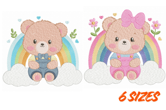 Cute Rainbow Teddy Embroidery Set Review