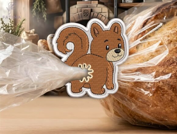 Cute Squirrel Bag Tie Embroidery Design Review