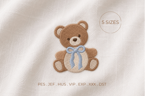 Cute Teddy Bear Embroidery Design 5 Si Review