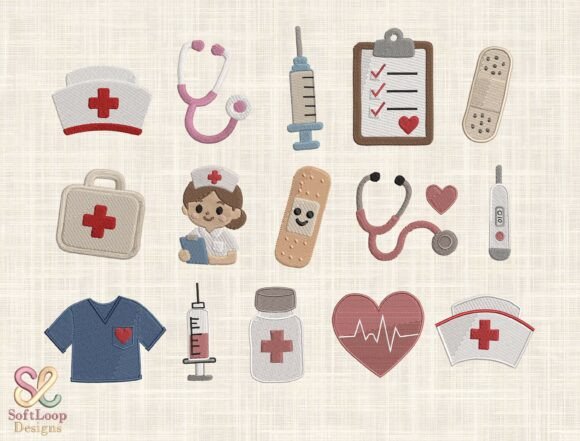 Nurse Embroidery Design Bundle Review