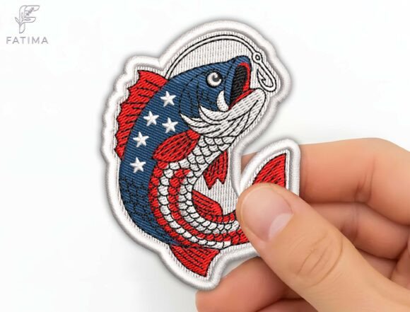 Patriotic Bass Fishing Patch Embroidery Review