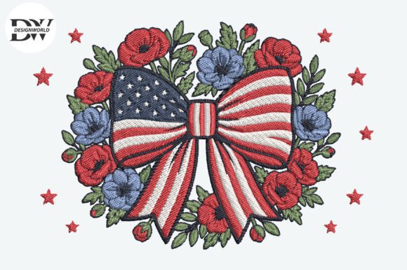 Patriotic Bow Embroidery Design Review