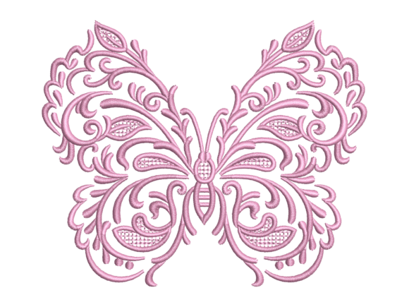 Pink Lace Butterfly Embroidery Review