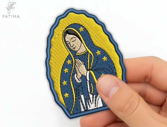 Religious Patch Embroidery Design for Holiday Collections